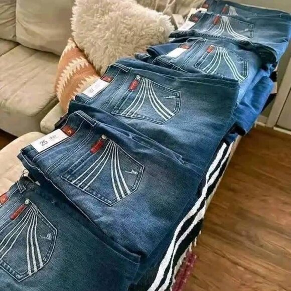 7FAMK DOJO JEANS - Picture 1 of 2